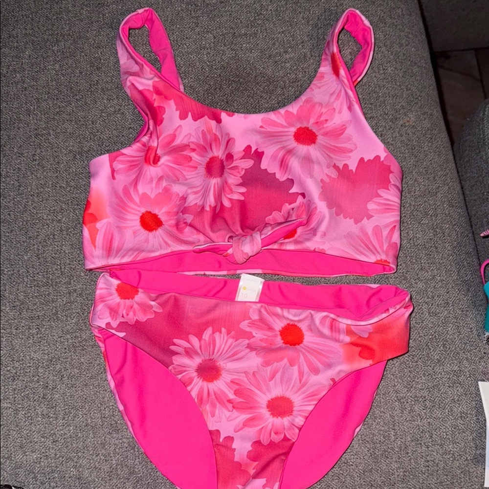 ZELLA Floral Pink Kids reversible Swim Set